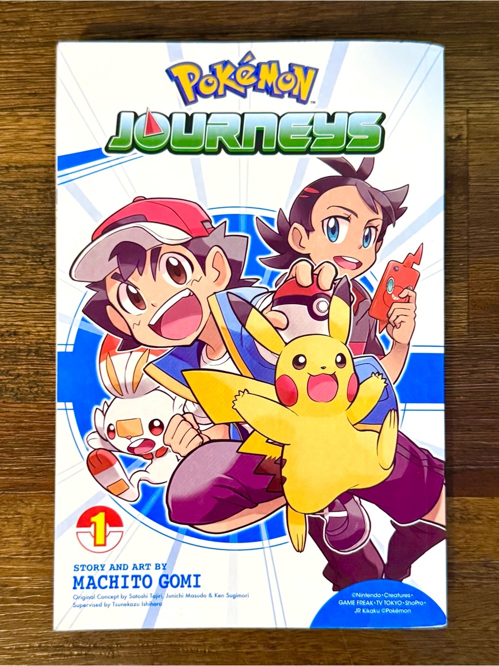 Pokemon Journeys Vol 1 - Manga Comic Book RARE Anime TCG ETB Summer DEAL Pikachu